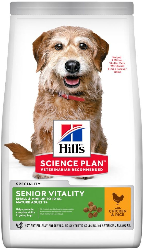 Hill\'s Science Plan Mature Adult Senior Vitality 7+ Small & Mini kuracie 2 x 6 kg