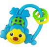 Detská hrkálka so zvukom Baby Mix Opička modrá Detská hrkálka so zvukom Baby Mix Opička modrá