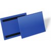 Durable Magnetické vrecko na dokumenty 210x148mm na šírku 50ks modré