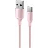 DÁTOVÝ KÁBEL SWISSTEN TEXTILE II USB / USB-C 1,5 M RUŽOVÝ DÁTOVÝ KÁBEL SWISSTEN TEXTILE II USB / USB-C 1,5 M RUŽOVÝ