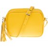 NovaKabelka.sk Bala Gialla Chiaro kožená talianska crossbody kabelka žltá NovaKabelka.sk Bala Gialla Chiaro kožená talianska crossbody kabelka žltá