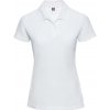 White Polycotton Polo Russell Women's T Shirt biela