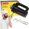 RUČNÝ MIXÉR Kuchynský robot 5 rýchlostí 4 nadstavce KAMILLE 150W čierny RUČNÝ MIXÉR Kuchynský robot 5 rýchlostí 4 nadstavce KAMILLE 150W čierny