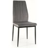Signal Čalúnená jedálenská stolička Atom Velvet svetlosivá Signal Čalúnená jedálenská stolička Atom Velvet svetlosivá