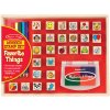 MELISSA & DOUG Drevená sada pečiatok s pastelkami 32 ks Melissa & Doug