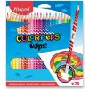 Maped Color´Peps trojhranné farbičky gumovateľné 24 ks v kartónovom obale Maped Color´Peps trojhranné farbičky gumovateľné 24 ks v kartónovom obale