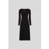 ŠATY KARL LAGERFELD JERSEY FLUID ZIP DRESS BLACK ŠATY KARL LAGERFELD JERSEY FLUID ZIP DRESS BLACK