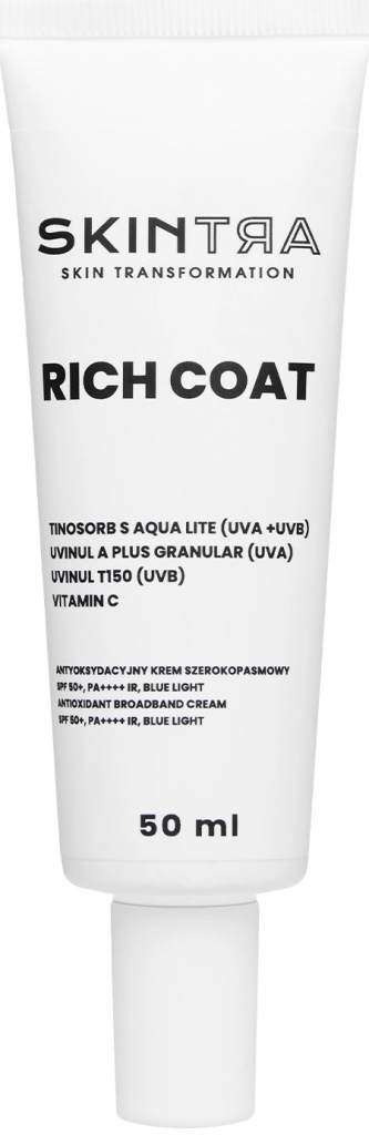 SkinTra - Rich Coat Blue Light - Antioxidačný širokospektrálny krém s SPF50 50 ml