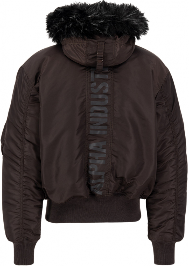 Alpha Industries 45P Hooded Custom zimná bunda hunter brown hnedá piesková