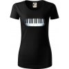 Piano v tme - Dámske tričko z organickej bavlny Origin (GOTS) - S ( Čierna ) Piano v tme - Dámske tričko z organickej bavlny Origin (GOTS) - S ( Čierna )