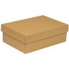 Krabica na darčeky s vekom 300x200x100/40 mm, hnedá - kraft Krabica na darčeky s vekom 300x200x100/40 mm, hnedá - kraft
