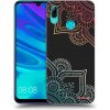 Picasee silikónový čierny obal pre Huawei P Smart 2019 - Kvetinový vzor Picasee silikónový čierny obal pre Huawei P Smart 2019 - Kvetinový vzor