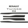 Nálepky na Renault Twingo 3 GT 02, dvojité Nálepky na Renault Twingo 3 GT 02, dvojité