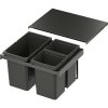 VS ENVI Flex systém na třídění odpadu KB 600 mm, 1×22/2×10 litrů, lava VS ENVI Flex systém na třídění odpadu KB 600 mm, 1×22/2×10 litrů, lava