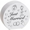 Pokladnička JUST MARRIED pre Novomanželov - Svadobný darček Pokladnička JUST MARRIED pre Novomanželov - Svadobný darček