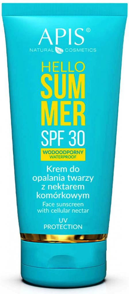 Apis Hello Summer SPF30 Waterproof Face Sunscreen with Cellular Nectar krém s kmeňovými bunkami 50 ml