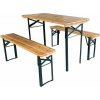 Set pivný DORTMUND Mini3, stôl 117x56x76,5 cm, 2x lavica 117x25x46,5 cm, drevo 27 mm Set pivný DORTMUND Mini3, stôl 117x56x76,5 cm, 2x lavica 117x25x46,5 cm, drevo 27 mm