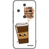 Picasee silikónový čierny obal pre Honor Magic6 Lite 5G - Cute coffee Picasee silikónový čierny obal pre Honor Magic6 Lite 5G - Cute coffee