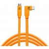 Tether Tools TetherPro USB-C na USB-C (zahnutý konektor) 4,6 m oranžový CUC15RT-ORG Tether Tools TetherPro USB-C na USB-C (zahnutý konektor) 4,6 m oranžový CUC15RT-ORG