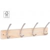 Walteco Vešiaková lišta 450x130mm, 4 háčiky, borovica/nikel mat, FSC , 8560 Walteco Vešiaková lišta 450x130mm, 4 háčiky, borovica/nikel mat, FSC , 8560