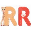Janod drevené písmeno R Sophie The Giraffe 09562 oranžové červené Janod drevené písmeno R Sophie The Giraffe 09562 oranžové červené