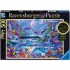 RAVENSBURGER Svietiace puzzle Magický spln 500 dielikov RAVENSBURGER Svietiace puzzle Magický spln 500 dielikov
