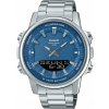 Pánske hodinky Casio quartzové analógovo-digitálne športové oceľové strieborné Pánske hodinky Casio quartzové analógovo-digitálne športové oceľové strieborné