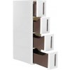 Univerzálny policový regál do kuchyne MARGE biela/hnedá KFR08WT + záruka 3 roky zadarmo Univerzálny policový regál do kuchyne MARGE biela/hnedá KFR08WT + záruka 3 roky zadarmo