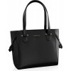 Betlewski kabelka kabelka cez rameno z ekologickej kože čierna Betlewski kabelka kabelka cez rameno z ekologickej kože čierna