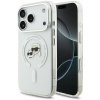 Karl Lagerfeld IML K&CH Heads Metal Frame MagSafe zadný kryt pre iPhone 17 Pro Transparent