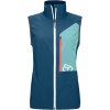 Dámska skialpinistická softshellová vesta Ortovox Berrino Vest Women's - petrol blue S Dámska skialpinistická softshellová vesta Ortovox Berrino Vest Women's - petrol blue S