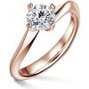 Freya | Zásnubný prsteň so stredovým diamantom 1.000ct, ružového zlata 65