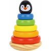 Tooky Toy Drevená skladacia veža Tučniak Tooky Toy Drevená skladacia veža Tučniak