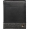 SEGALI Pánska kožená peňaženka 29513202519 čierna-sivá
