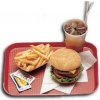 Fast food podnos 26,5 × 34,5 cm, červený Fast food podnos 26,5 × 34,5 cm, červený