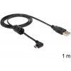 Delock kábel USB 2.0 A samec> USB micro B samec, pravouhlý 270 °, 1m Delock kábel USB 2.0 A samec> USB micro B samec, pravouhlý 270 °, 1m