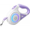 Rojeco Automatické vodítko pre psov LED 5 m (fialové) Rojeco Automatické vodítko pre psov LED 5 m (fialové)