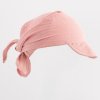 Detská letná mušelínová šatka so šiltom New Baby pink 80/86 Detská letná mušelínová šatka so šiltom New Baby pink 80/86
