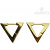ADANITO BK33390R - Náušnice z chirurgickej ocele trojuholníky ADANITO BK33390R - Náušnice z chirurgickej ocele trojuholníky