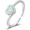 For Silver Prsteň opálové Srdce - Striebro 925 For Silver Prsteň opálové Srdce - Striebro 925