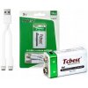 Li-ion batéria 9V R9 1000mAh s USB-C nabíjaním TCBEST Li-ion batéria 9V R9 1000mAh s USB-C nabíjaním TCBEST