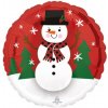 Amscan Fóliový vianočný balón Snehuliak kruh Amscan Fóliový vianočný balón Snehuliak kruh