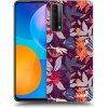 Picasee silikónový čierny obal pre Huawei P Smart 2021 - Purple Leaf Picasee silikónový čierny obal pre Huawei P Smart 2021 - Purple Leaf