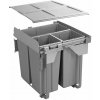 GTV Odpadkový kôš výsuvný 600 - 34 L/ 2x17 L šedý 5566 GTV Odpadkový kôš výsuvný 600 - 34 L/ 2x17 L šedý 5566
