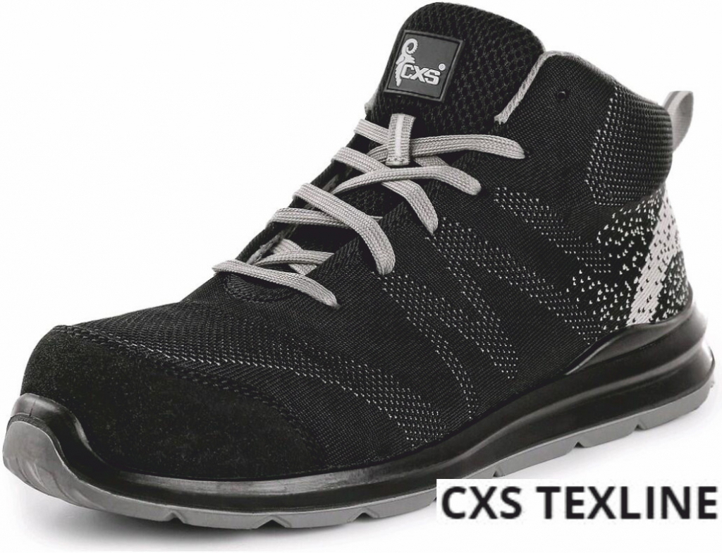 CXS TEXLINE MURTER S1P Kotníková obuv černá