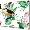 Sklenená doska na krájanie Tropické vtáky 60x52 cm Sklenená doska na krájanie Tropické vtáky 60x52 cm