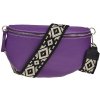 NovaKabelka.sk Reni Grande Viola s prídavným popruhom VI kožená talianska crossbody kabelka fialová NovaKabelka.sk Reni Grande Viola s prídavným popruhom VI kožená talianska crossbody kabelka fialová