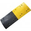 Čierno-žltý plastový priebežný spomaľovací prah SB50 - dĺžka 38 cm, šírka 100 cm, výška 5 cm Čierno-žltý plastový priebežný spomaľovací prah SB50 - dĺžka 38 cm, šírka 100 cm, výška 5 cm