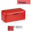 Chlebník Frisca kov, červená 42,5x22,5x17,5 cm KL-12842 Chlebník Frisca kov, červená 42,5x22,5x17,5 cm KL-12842