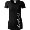 Hory bicykel úsmev - Dámske tričko z organickej bavlny Origin (GOTS) - XL ( Čierna ) Hory bicykel úsmev - Dámske tričko z organickej bavlny Origin (GOTS) - XL ( Čierna )